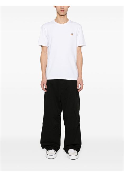 fox head patch t-shirt man white MAISON KITSUNÉ | LM00104KJ0008P100